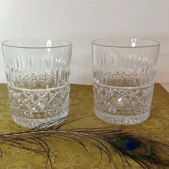 Other - Vintage Crystal Versailles industries old fashioned glasses set of 2